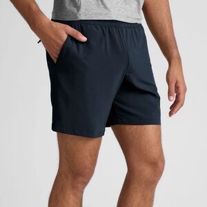 Beyond Yoga Men's Dark Blue Athletic Shorts